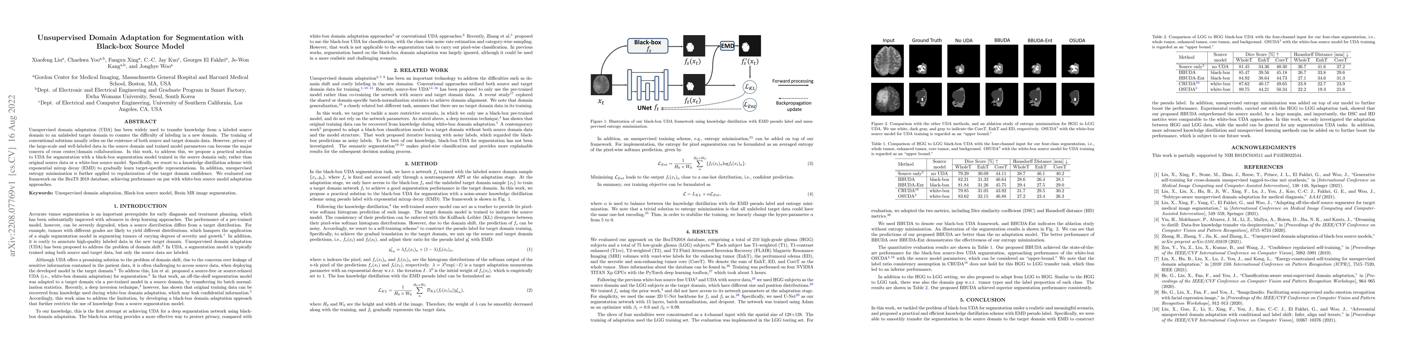 Thumbnail for Unsupervised Domain Adaptation for Segmentation with Black-box Source
  Model