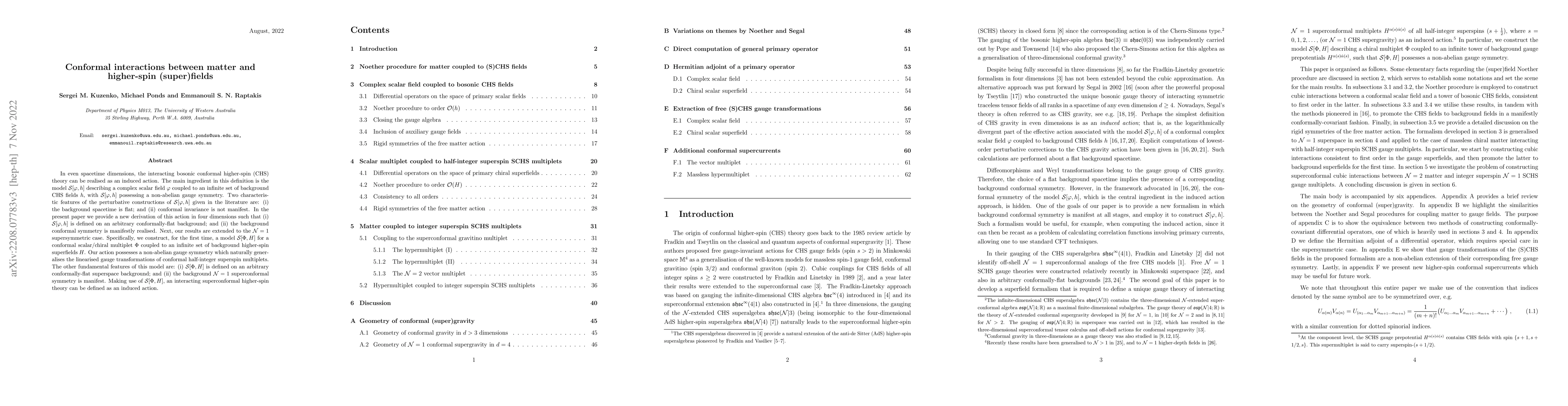Thumbnail for Conformal interactions between matter and higher-spin (super)fields