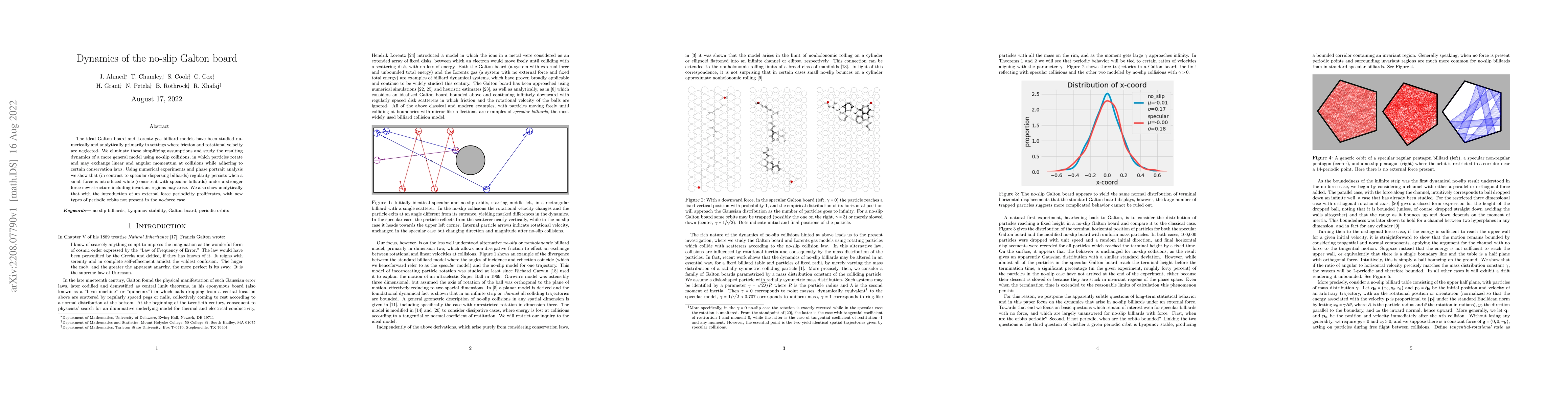 Thumbnail for Dynamics of the no-slip Galton board