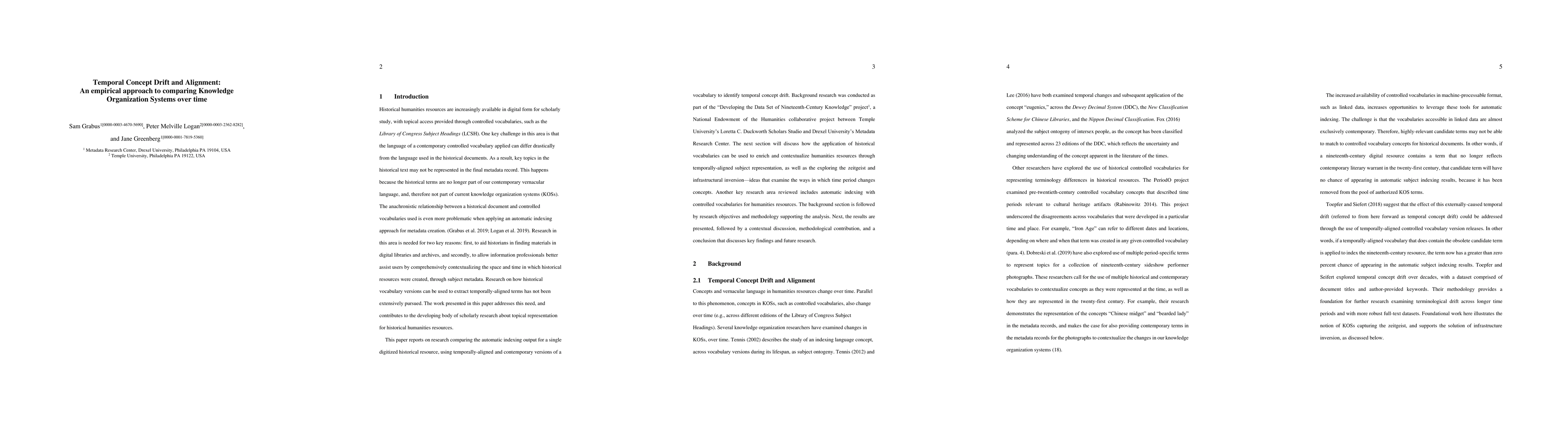 Thumbnail for Temporal Concept Drift and Alignment: An empirical approach to comparing
  Knowledge Organization Systems over time