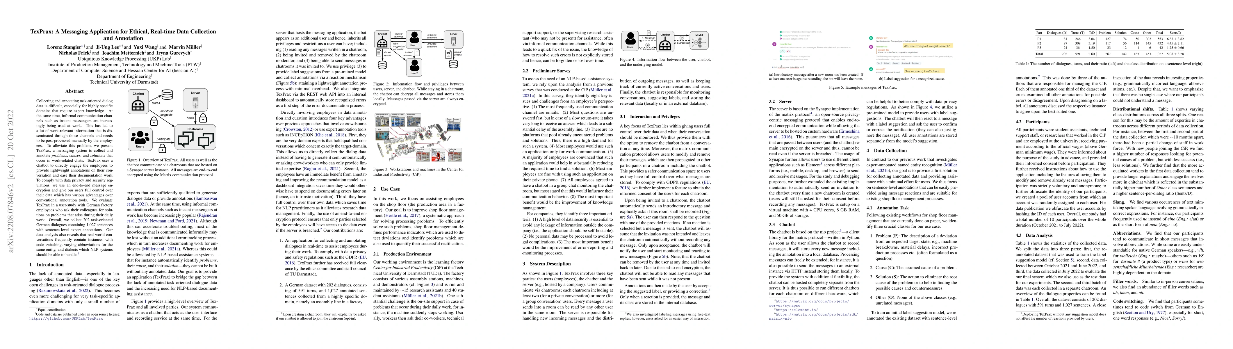 Thumbnail for TexPrax: A Messaging Application for Ethical, Real-time Data Collection
  and Annotation