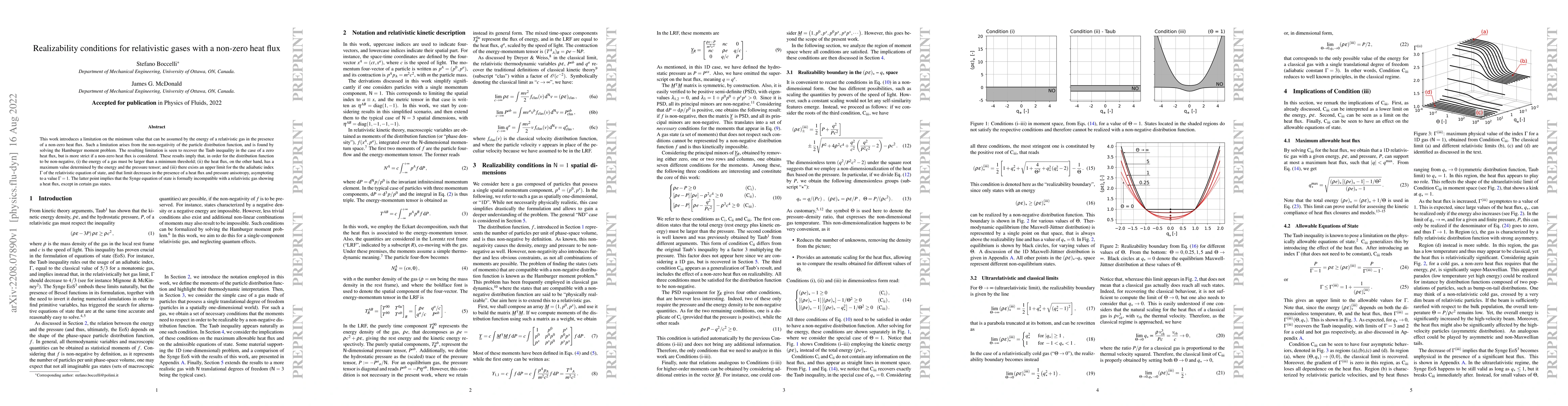 Thumbnail for Realizability conditions for relativistic gases with a non-zero heat
  flux