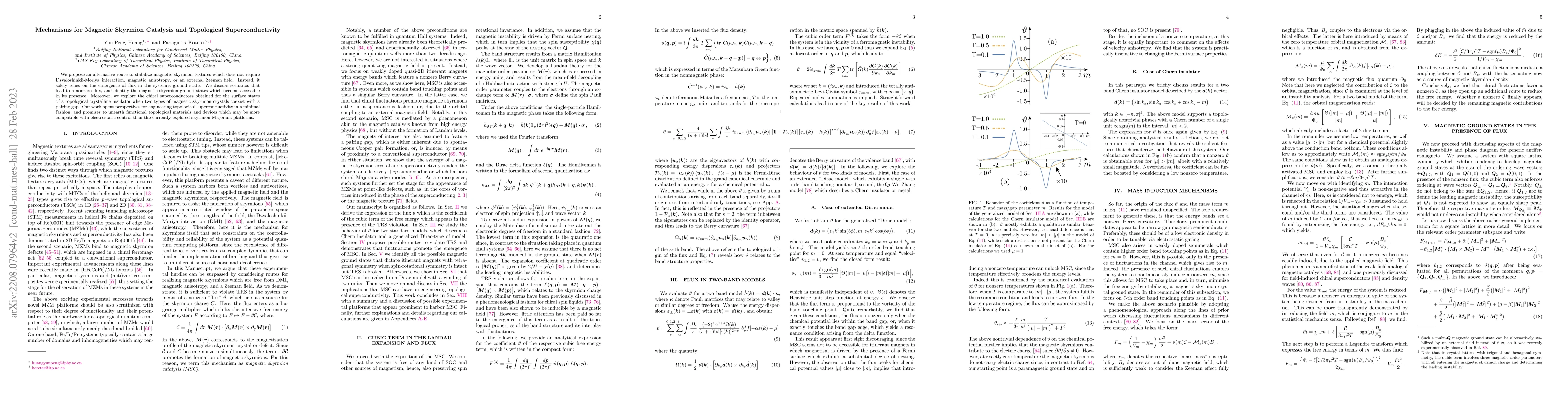 Thumbnail for Mechanisms for Magnetic Skyrmion Catalysis and Topological
  Superconductivity