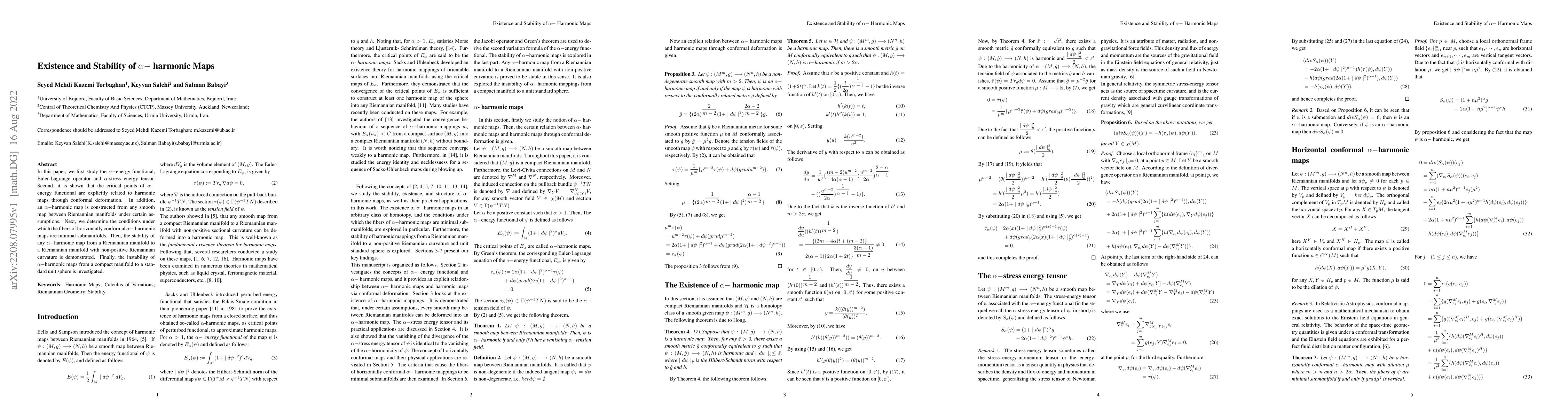 Thumbnail for Existence and Stability of $\alpha-$ harmonic Maps