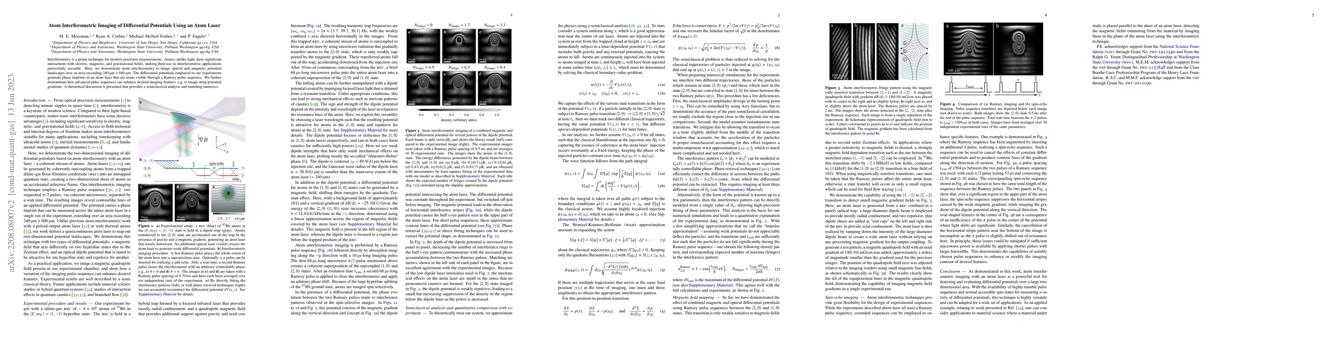 Thumbnail for Atom Interferometric Imaging of Differential Potentials Using an Atom
  Laser