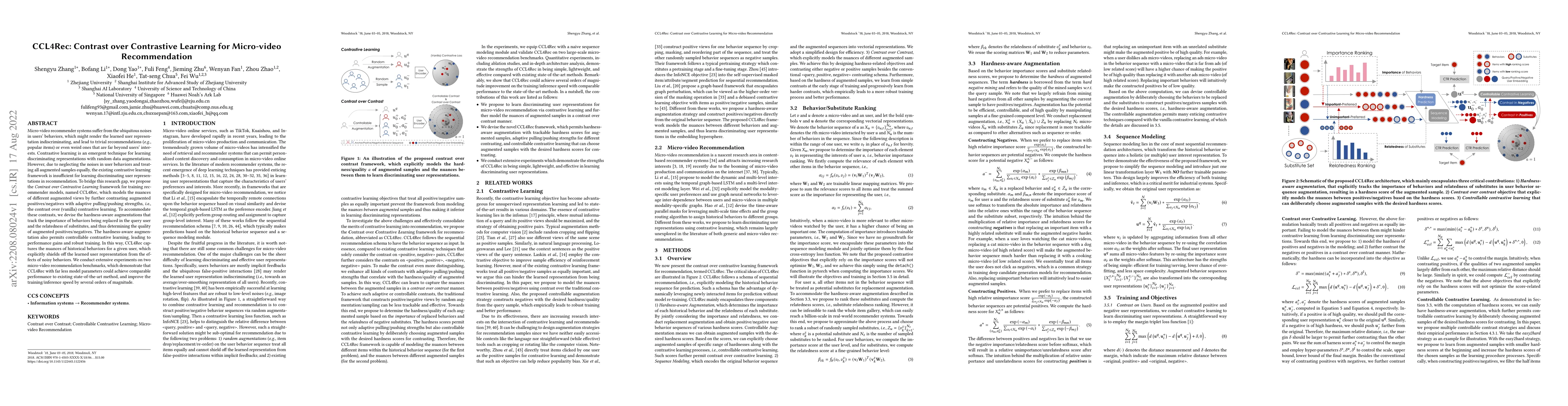 Thumbnail for CCL4Rec: Contrast over Contrastive Learning for Micro-video
  Recommendation
