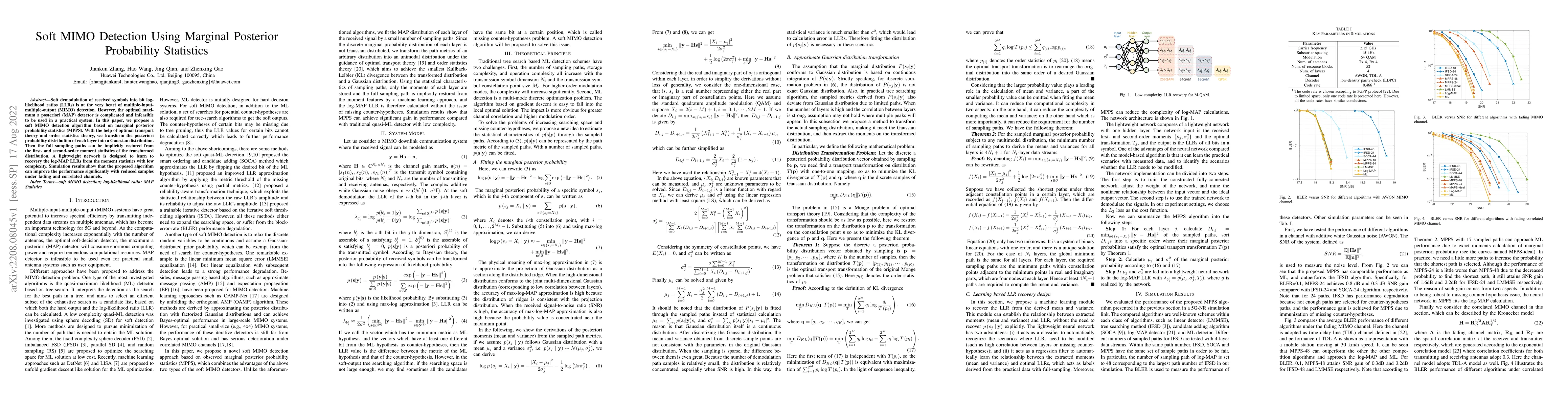 Thumbnail for Soft MIMO Detection Using Marginal Posterior Probability Statistics