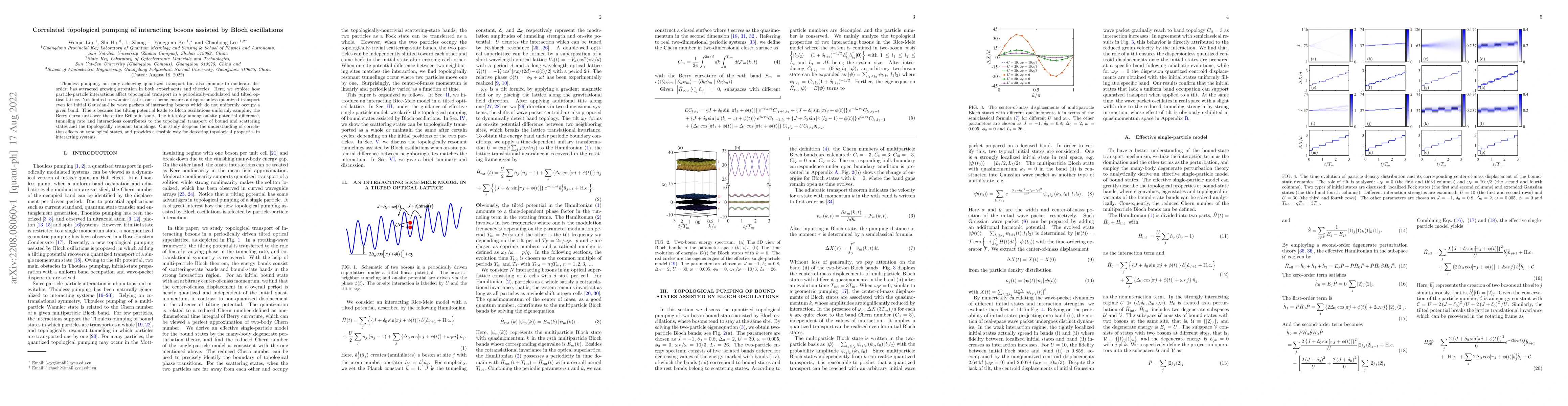 Thumbnail for Correlated topological pumping of interacting bosons assisted by Bloch
  oscillations