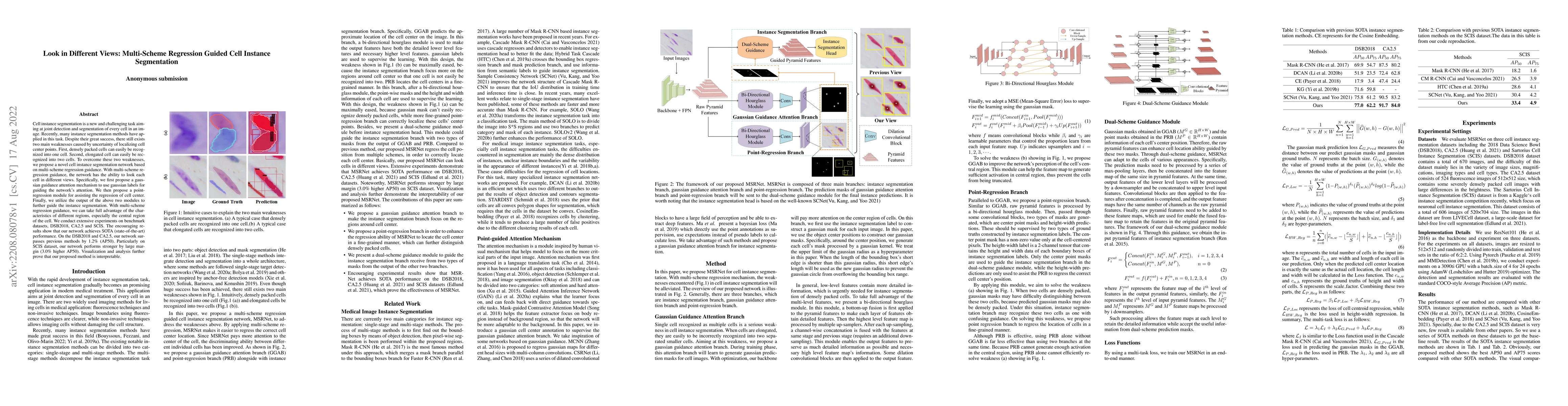 Thumbnail for Look in Different Views: Multi-Scheme Regression Guided Cell Instance
  Segmentation