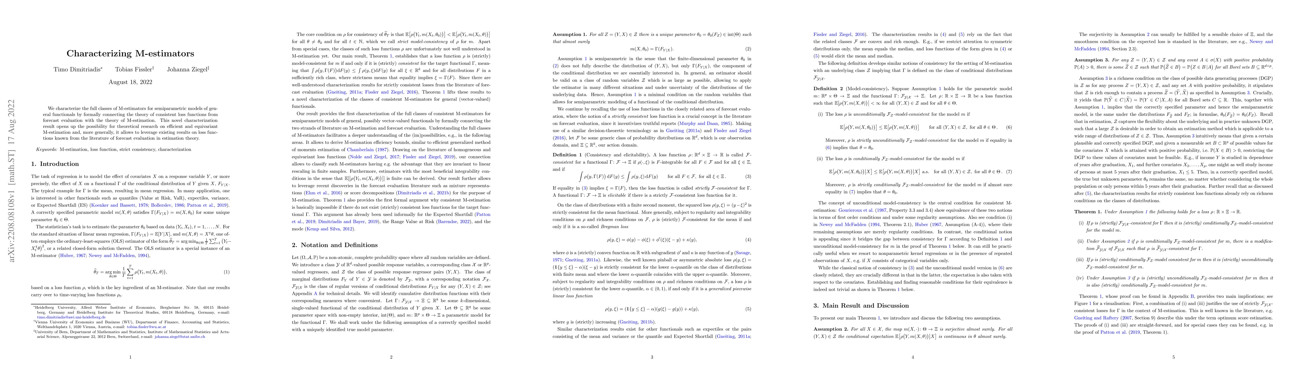 Thumbnail for Characterizing M-estimators