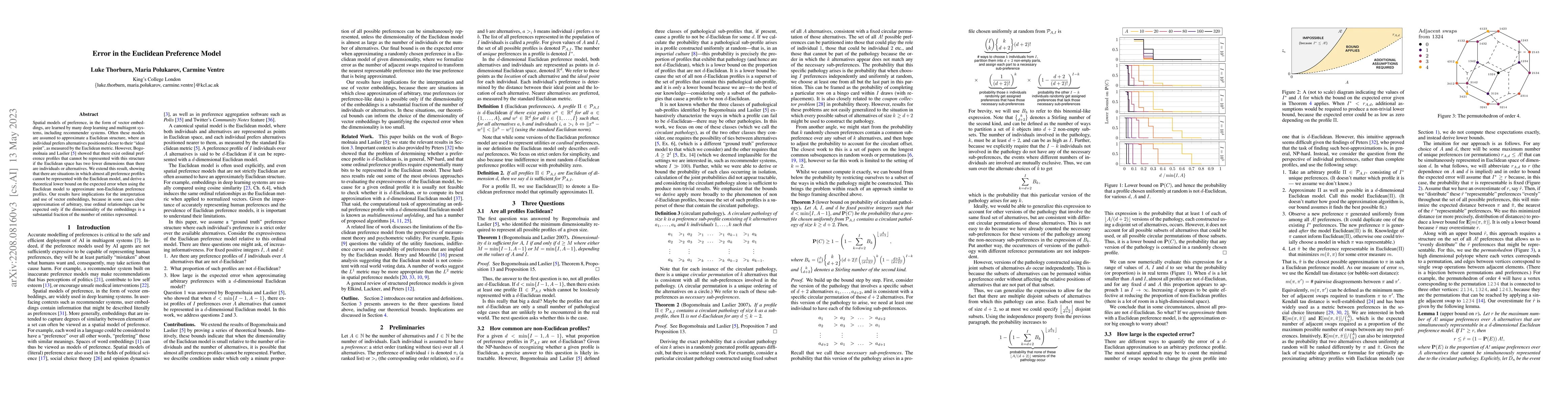 Thumbnail for Error in the Euclidean Preference Model