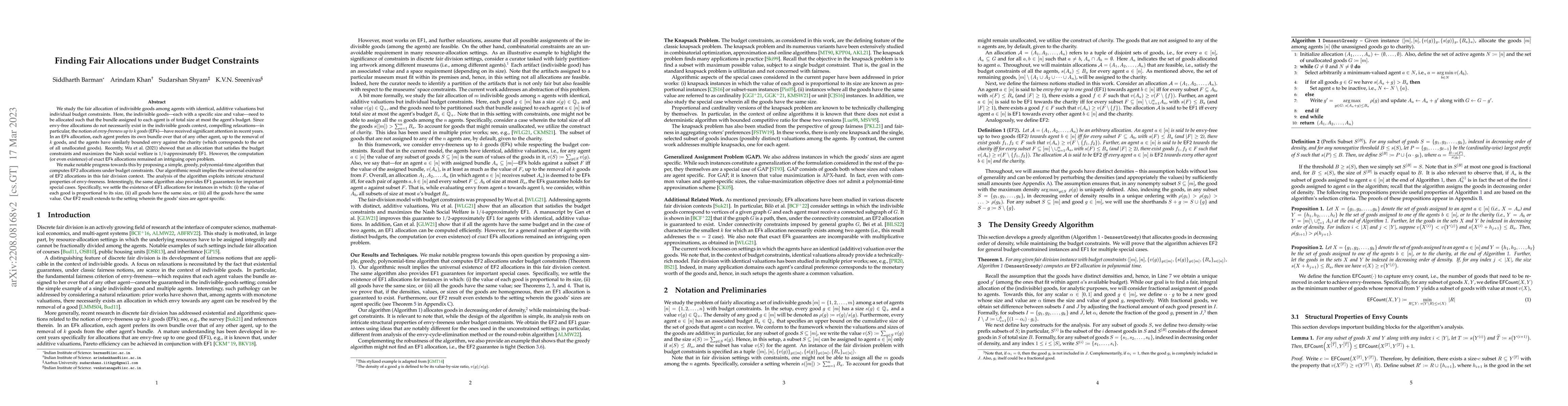 Thumbnail for Finding Fair Allocations under Budget Constraints