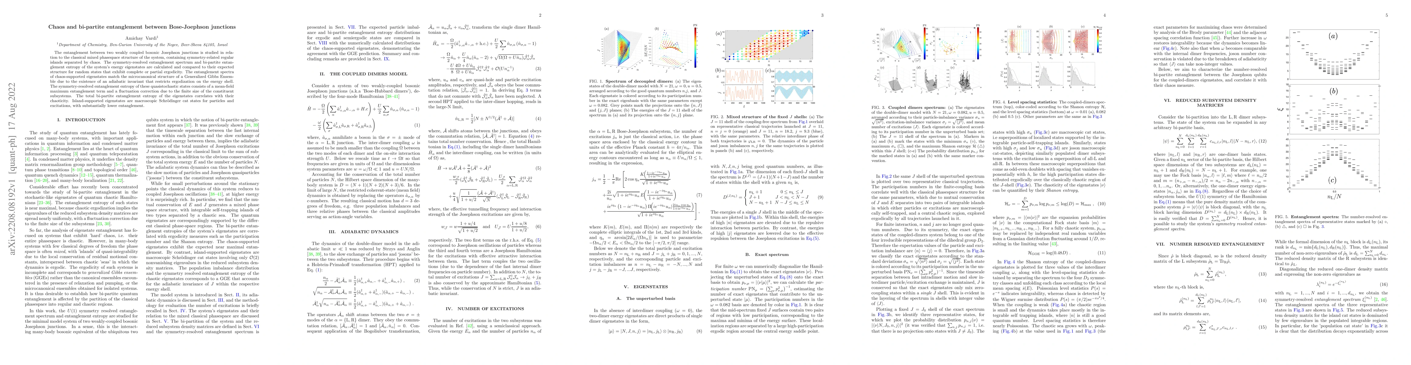 Thumbnail for Chaos and bi-partite entanglement between Bose-Joephson junctions