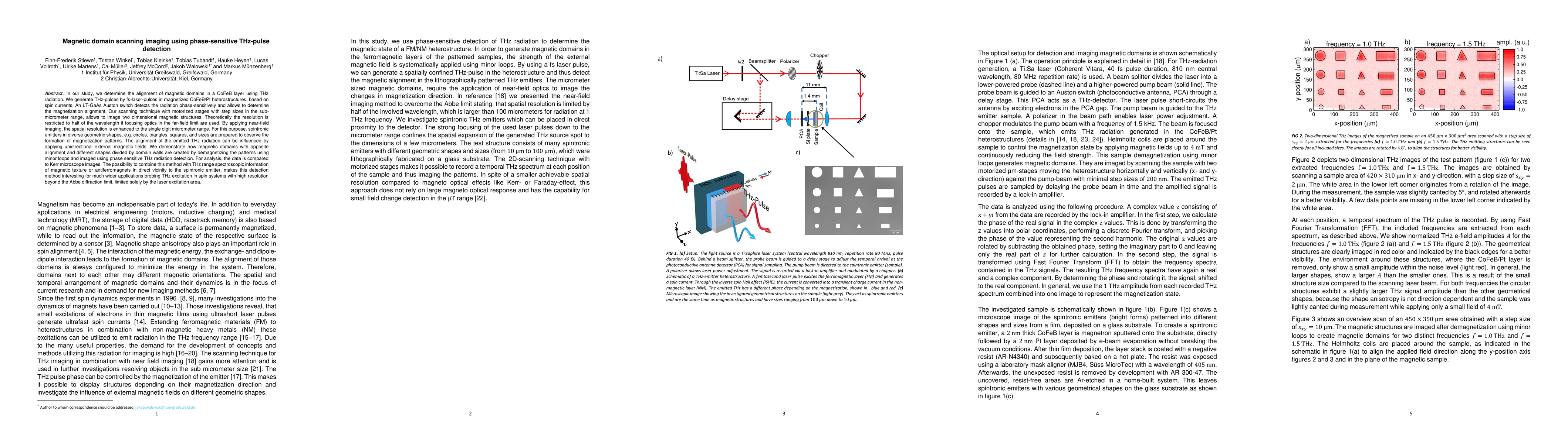 Thumbnail for Magnetic domain scanning imaging using phase-sensitive THz-pulse
  detection