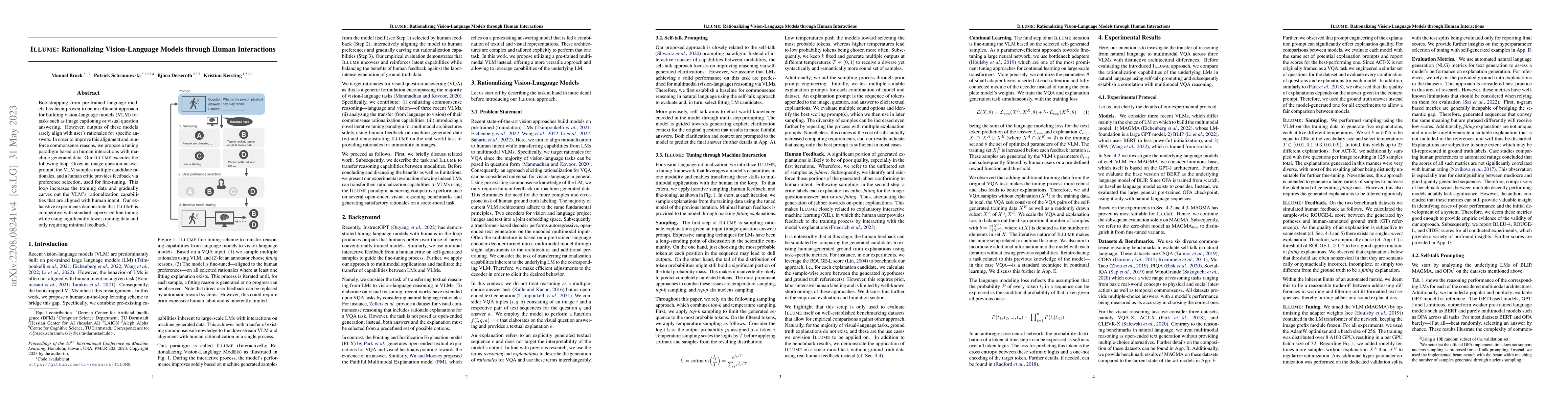 Thumbnail for ILLUME: Rationalizing Vision-Language Models through Human Interactions