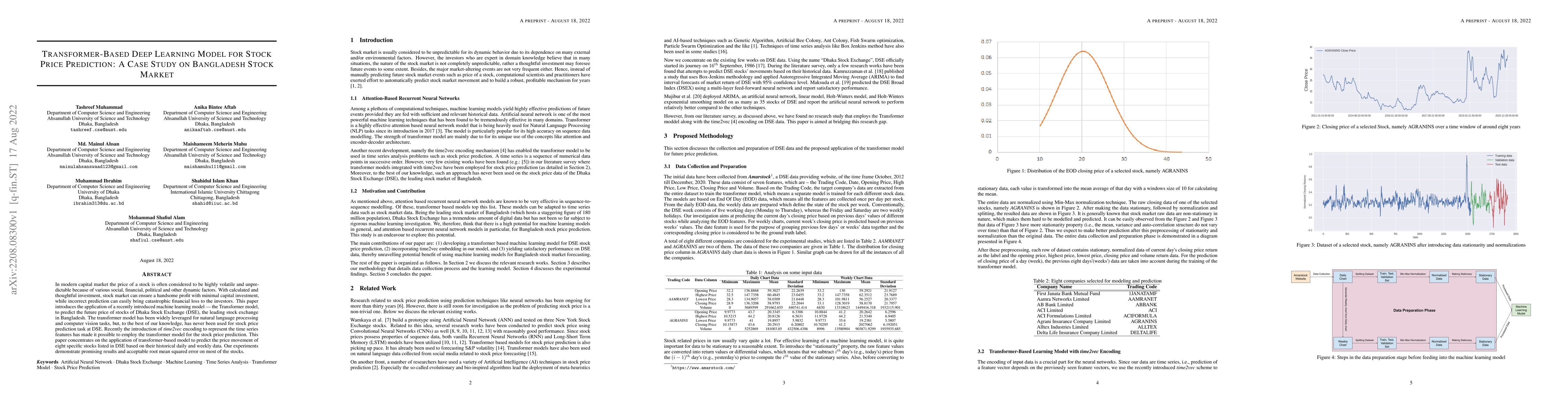 Thumbnail for Transformer-Based Deep Learning Model for Stock Price Prediction: A Case
  Study on Bangladesh Stock Market