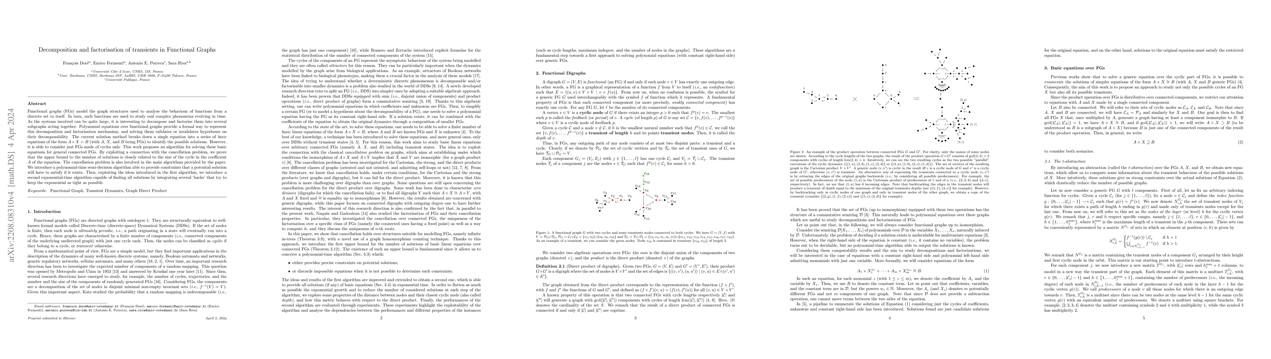 Thumbnail for Decomposition and factorisation of transients in Functional Graphs