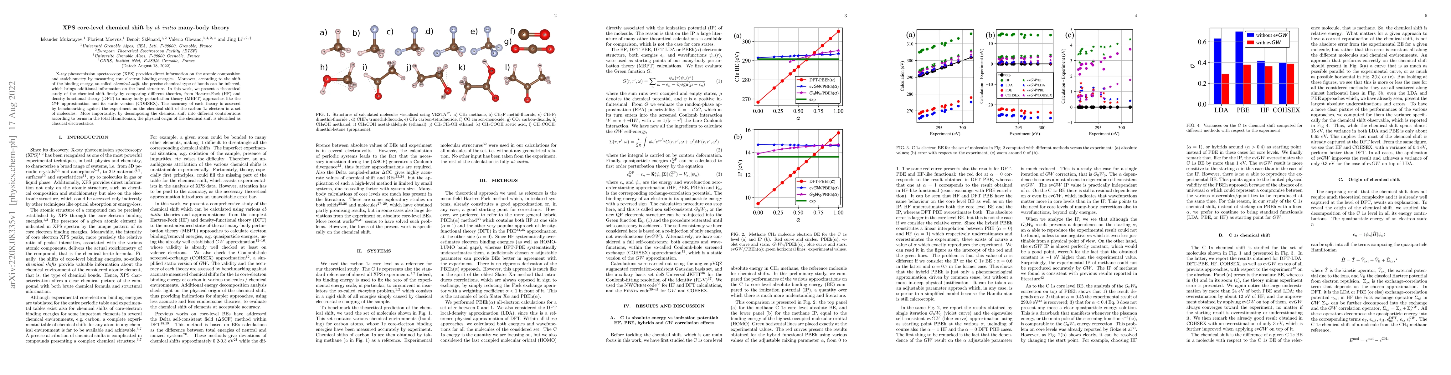 Thumbnail for XPS core-level chemical shift by ab initio many-body theory