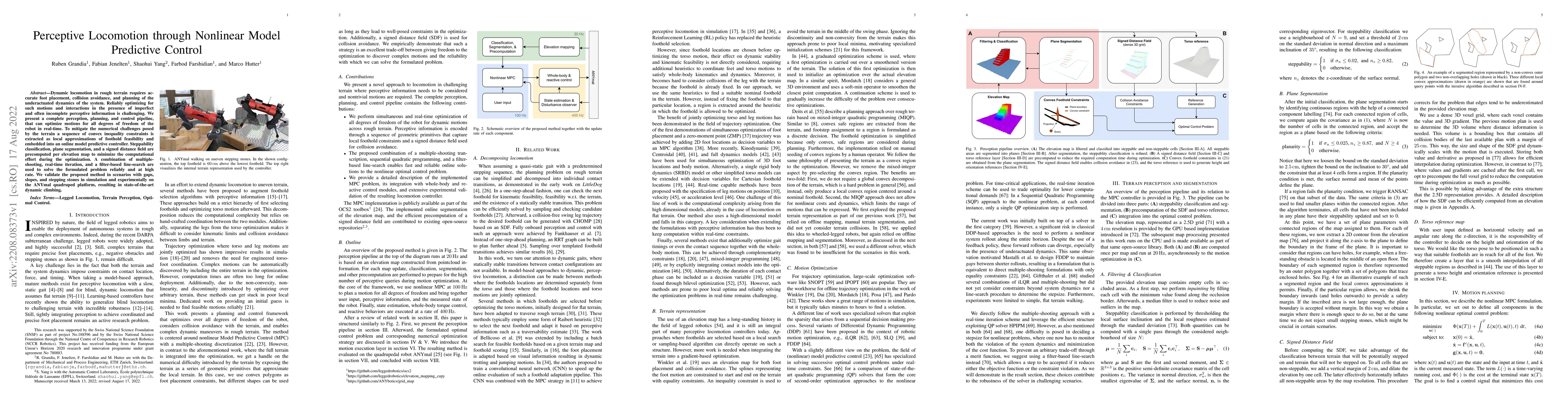 Thumbnail for Perceptive Locomotion through Nonlinear Model Predictive Control