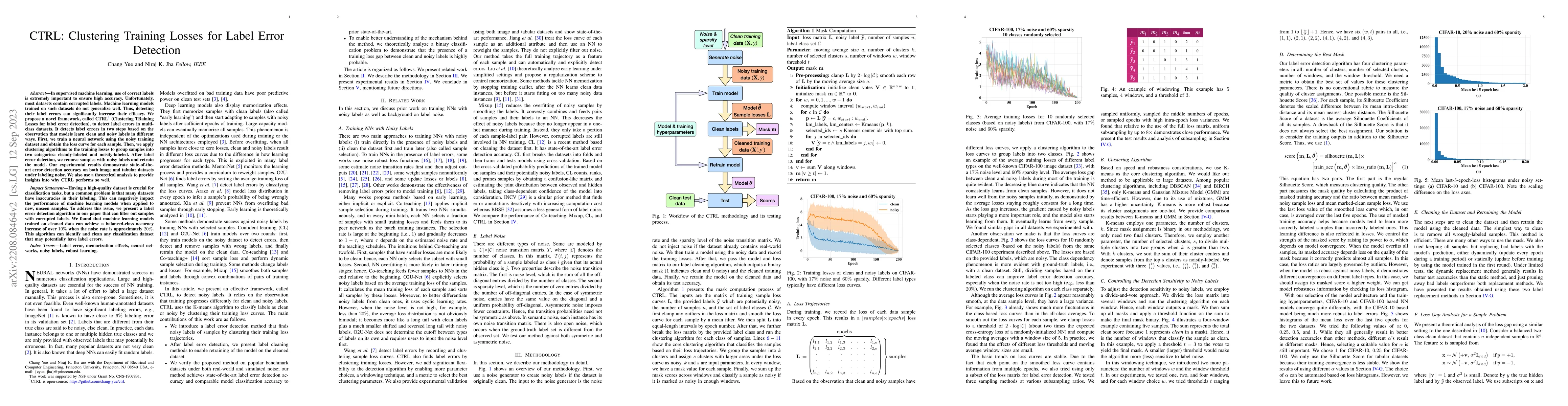 Thumbnail for CTRL: Clustering Training Losses for Label Error Detection