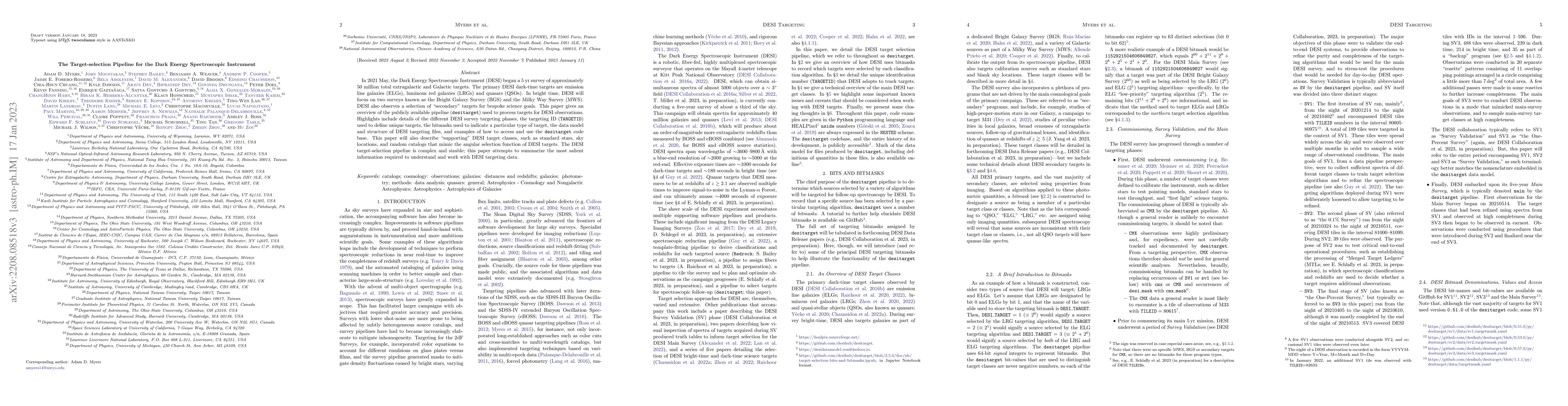 Thumbnail for The Target-selection Pipeline for the Dark Energy Spectroscopic
  Instrument