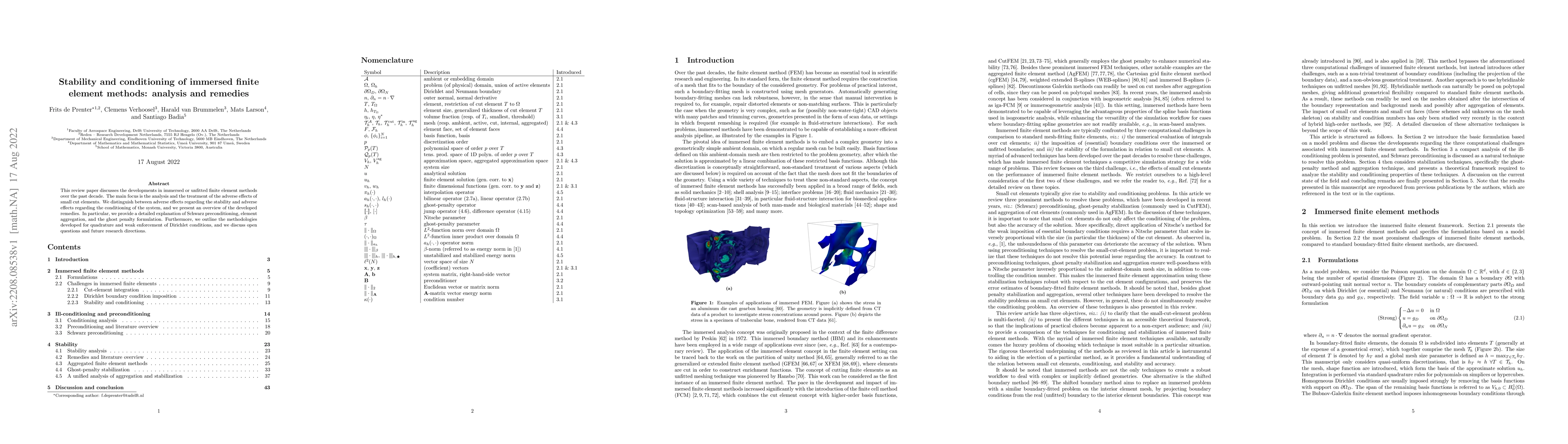 Thumbnail for Stability and conditioning of immersed finite element methods: analysis
  and remedies