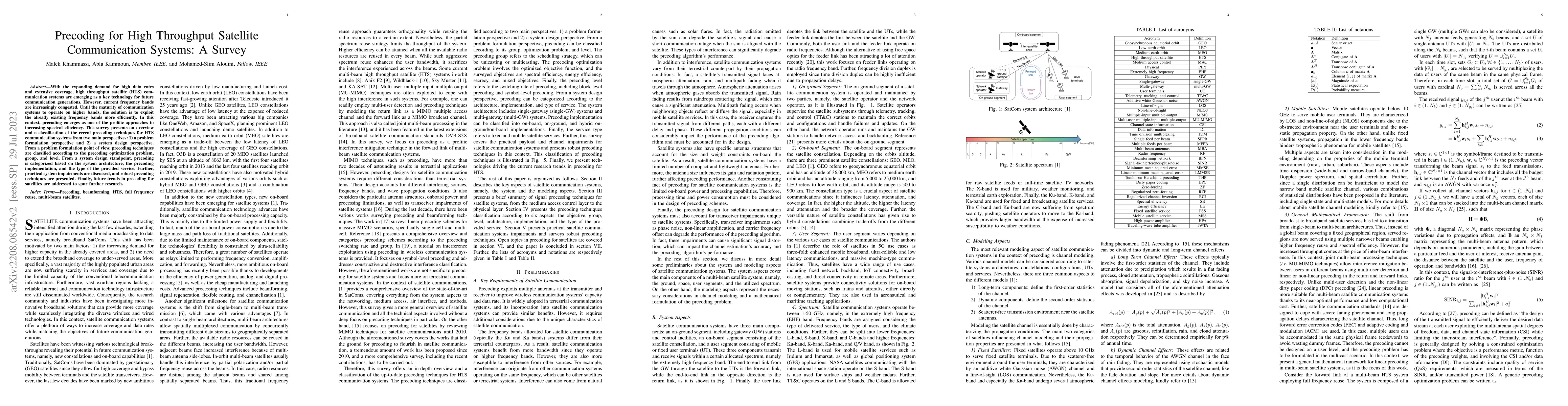 Thumbnail for Precoding for High Throughput Satellite Communication Systems: A Survey