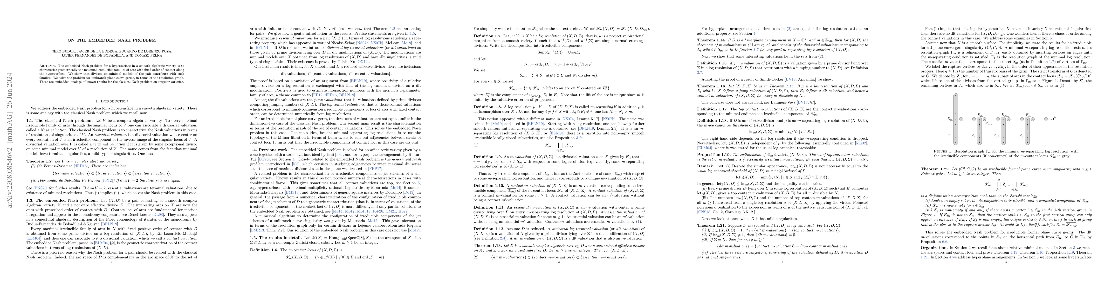 Thumbnail for On the embedded Nash problem