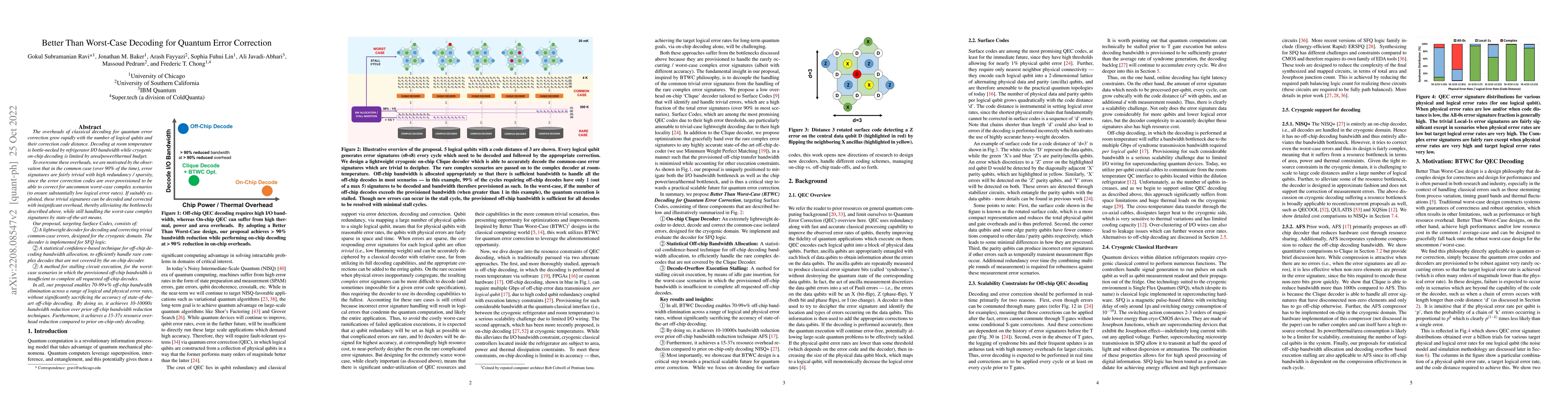 Thumbnail for Better Than Worst-Case Decoding for Quantum Error Correction