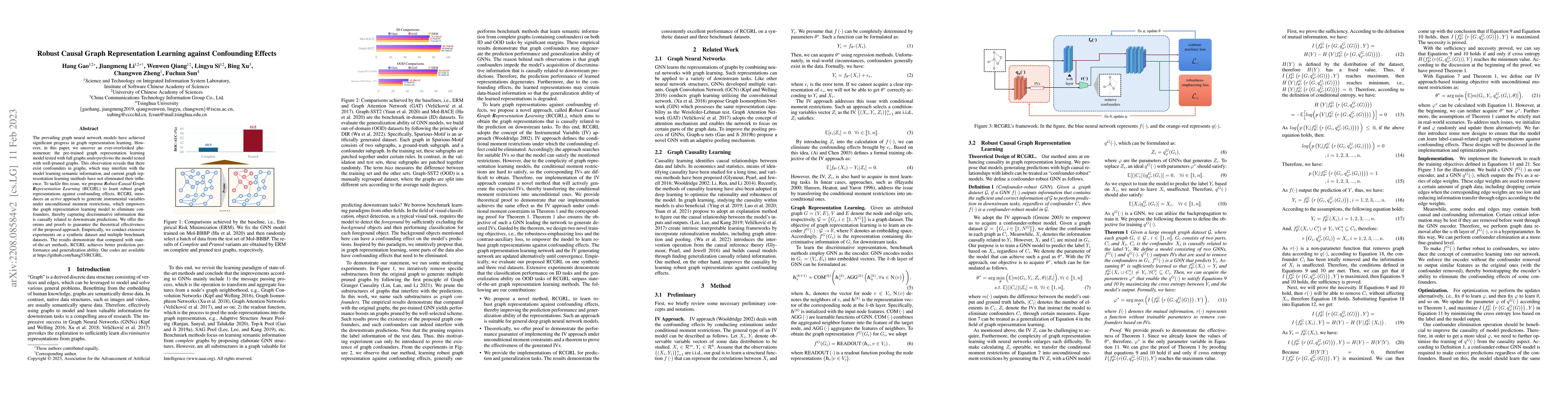Thumbnail for Robust Causal Graph Representation Learning against Confounding Effects