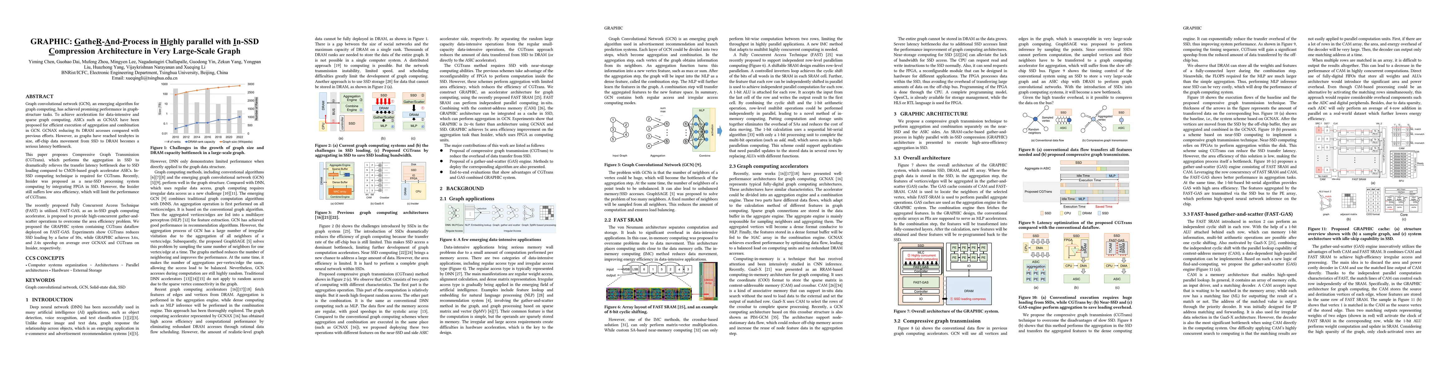Thumbnail for GRAPHIC: GatheR-And-Process in Highly parallel with In-SSD Compression
  Architecture in Very Large-Scale Graph