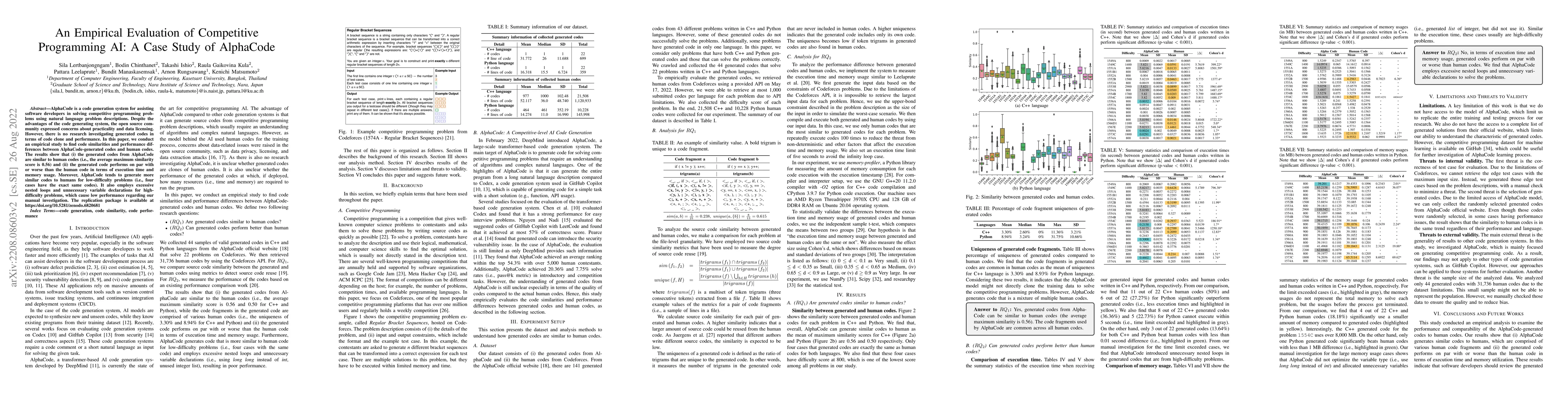 Thumbnail for An Empirical Evaluation of Competitive Programming AI: A Case Study of
  AlphaCode