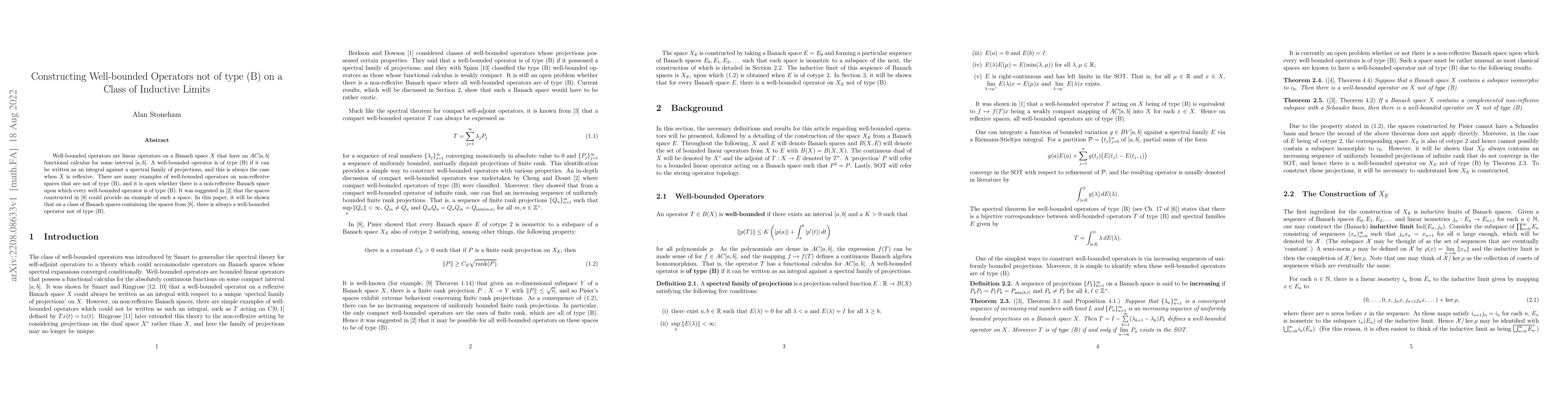 Thumbnail for Constructing Well-bounded Operators not of type (B) on a Class of
  Inductive Limits