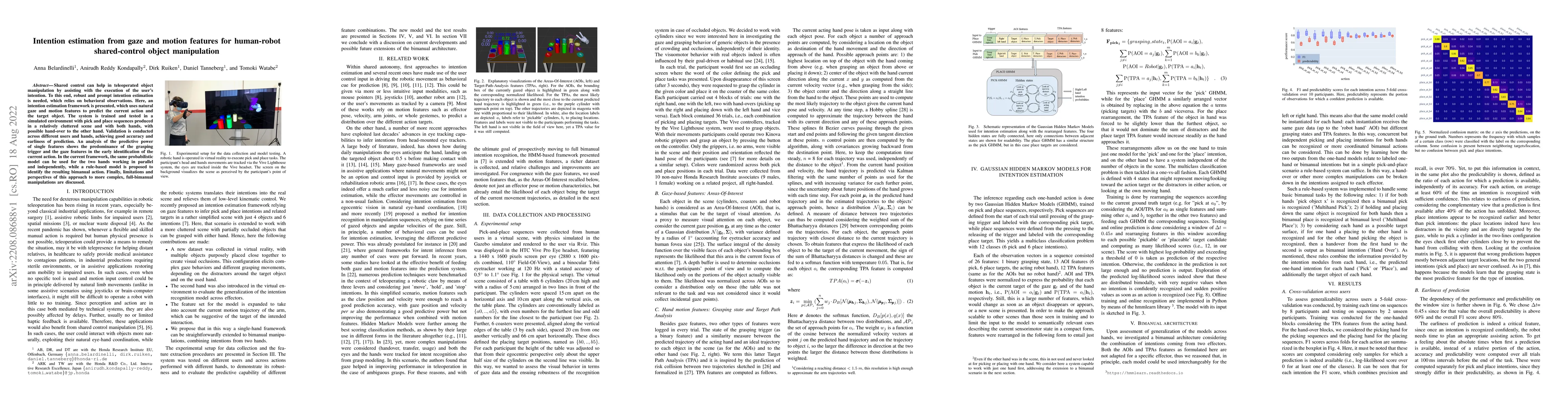 Thumbnail for Intention estimation from gaze and motion features for human-robot
  shared-control object manipulation