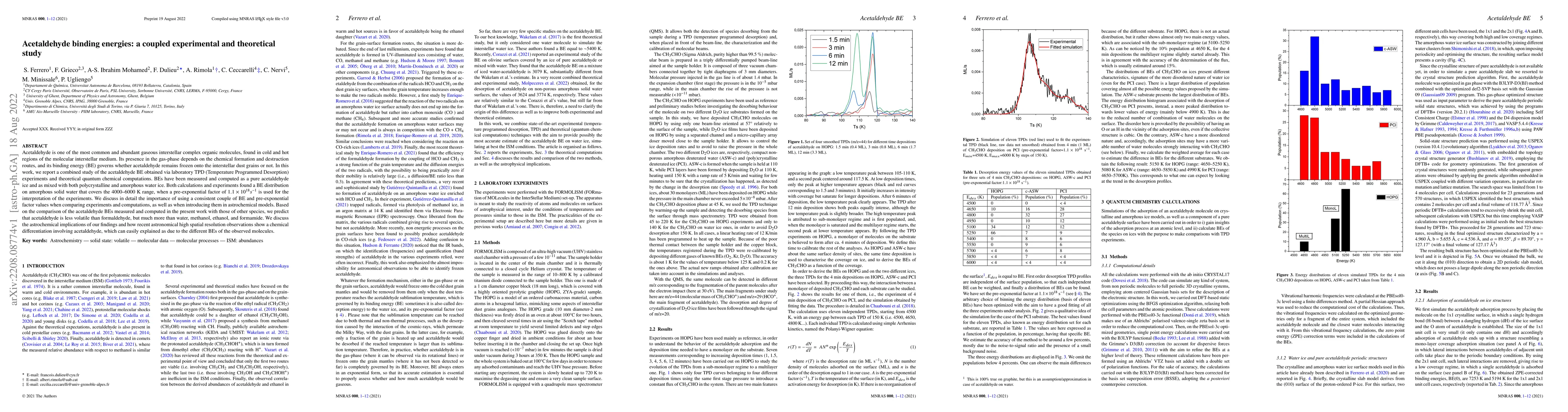 Thumbnail for Acetaldehyde binding energies: a coupled experimental and theoretical
  study