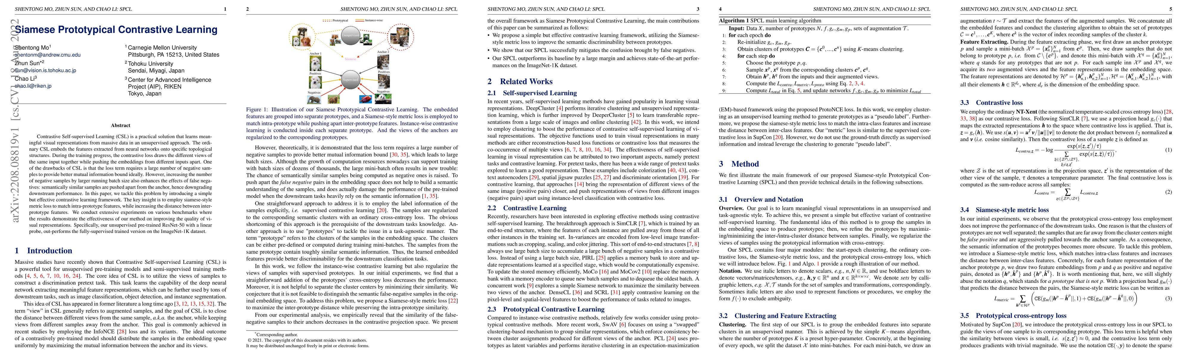 Thumbnail for Siamese Prototypical Contrastive Learning