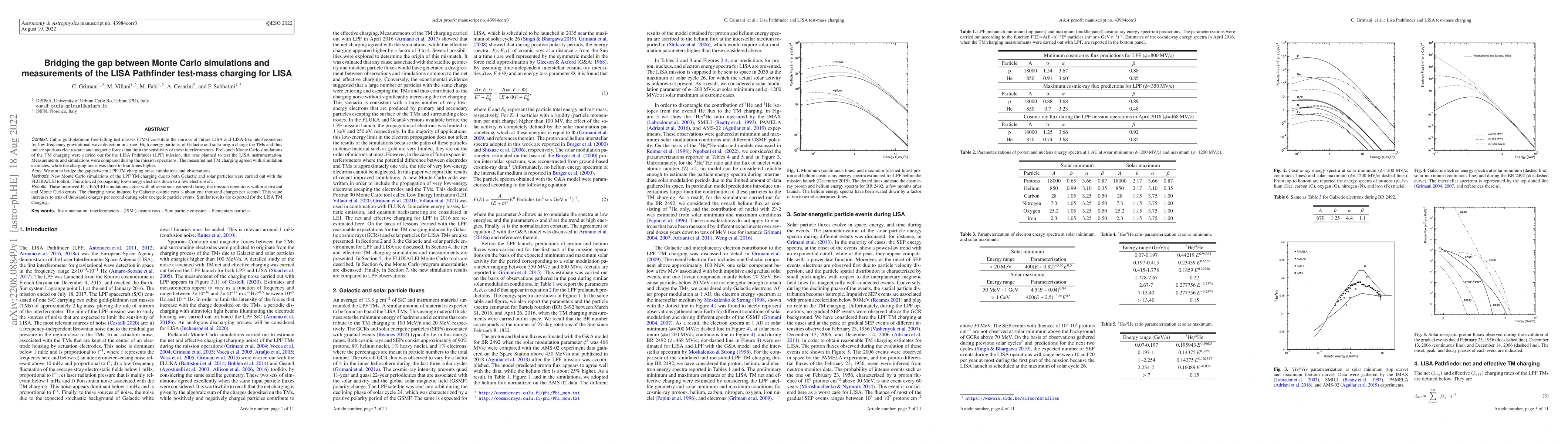 Thumbnail for Bridging the gap between Monte Carlo simulations and measurements of the
  LISA Pathfinder test-mass charging for LISA