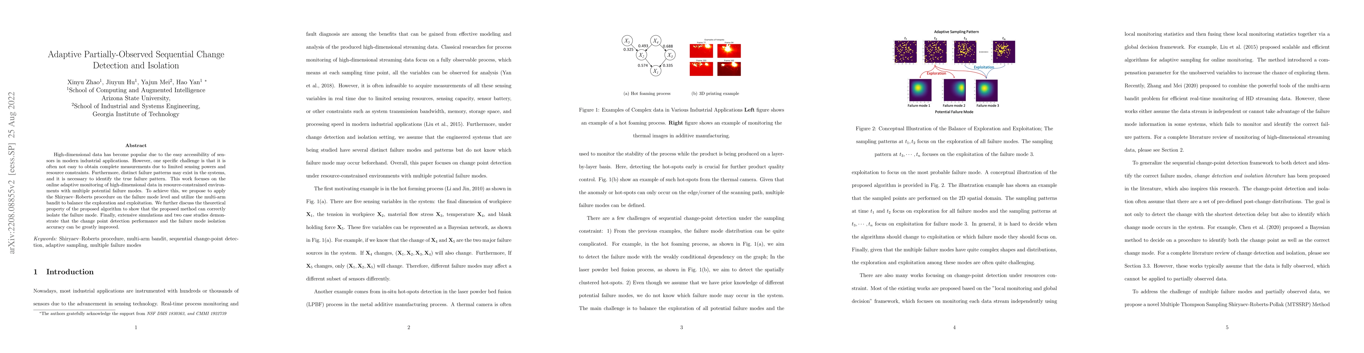 Thumbnail for Adaptive Partially-Observed Sequential Change Detection and Isolation