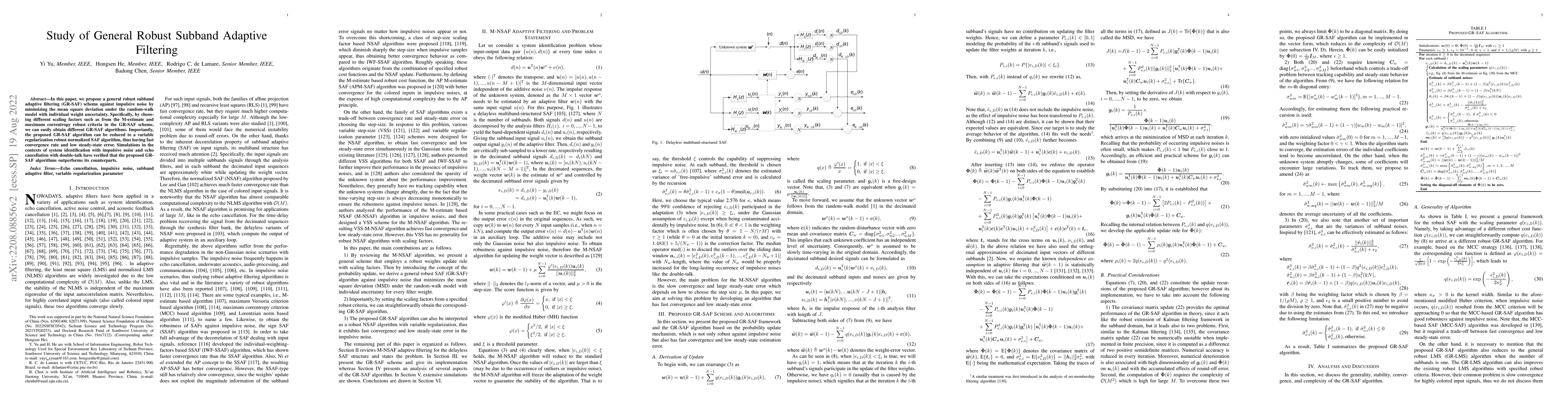 Thumbnail for Study of General Robust Subband Adaptive Filtering