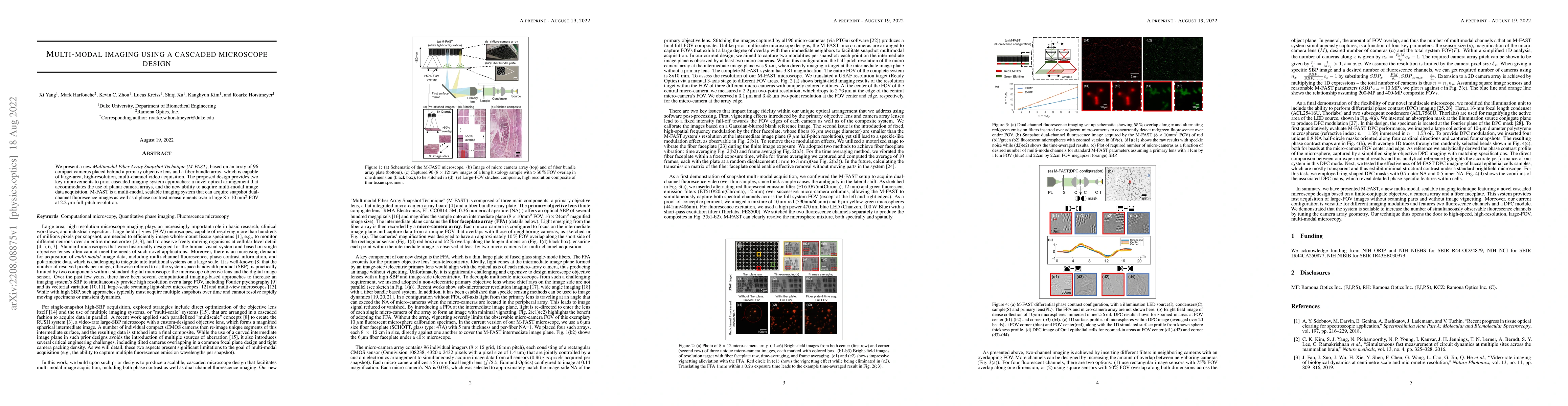 Thumbnail for Multi-modal imaging using a cascaded microscope design