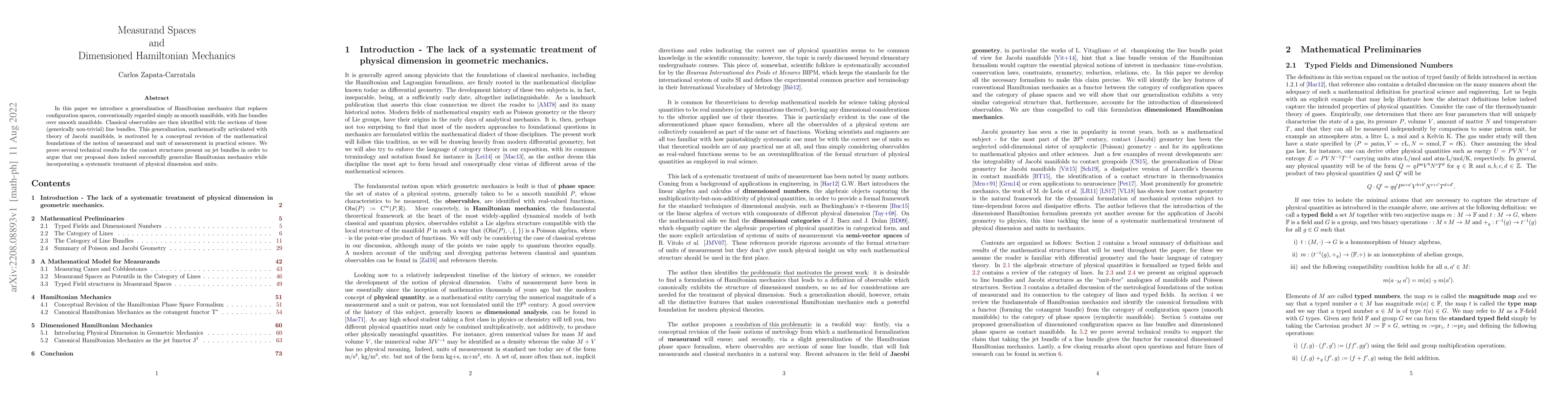 Thumbnail for Measurand Spaces and Dimensioned Hamiltonian Mechanics