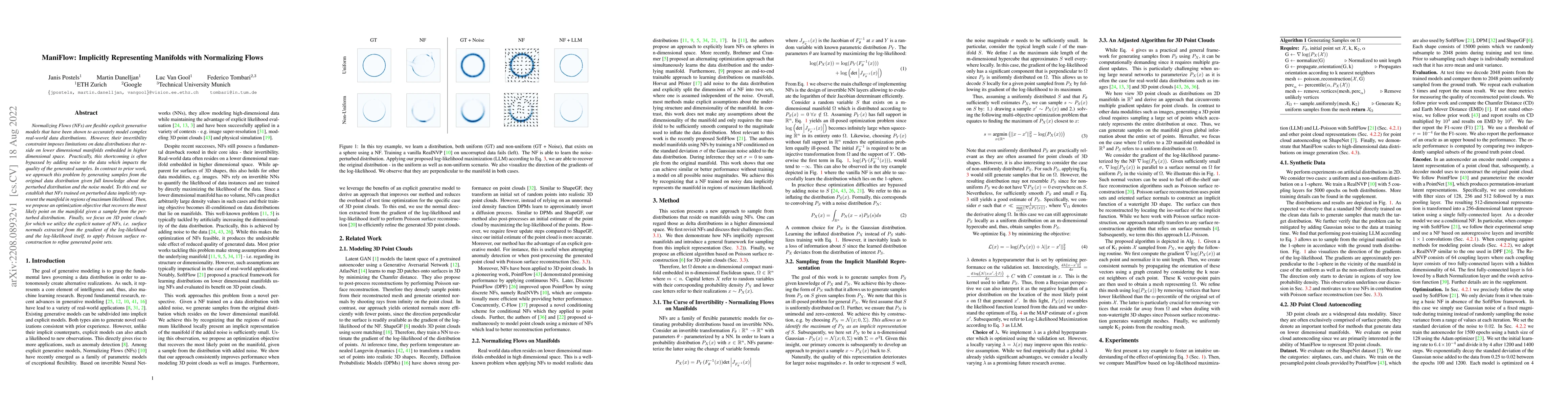 Thumbnail for ManiFlow: Implicitly Representing Manifolds with Normalizing Flows