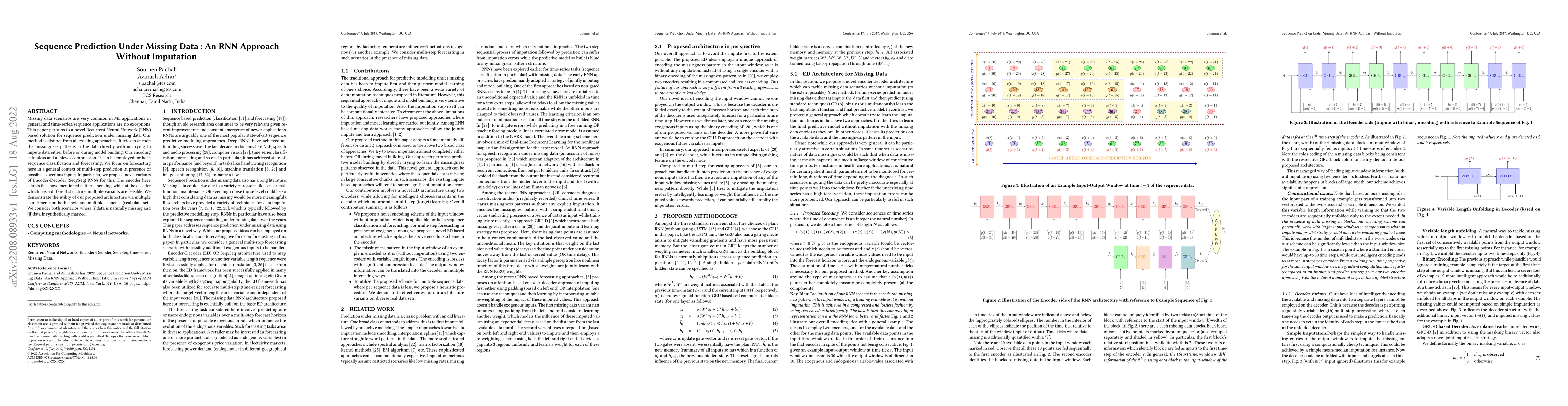Thumbnail for Sequence Prediction Under Missing Data : An RNN Approach Without
  Imputation