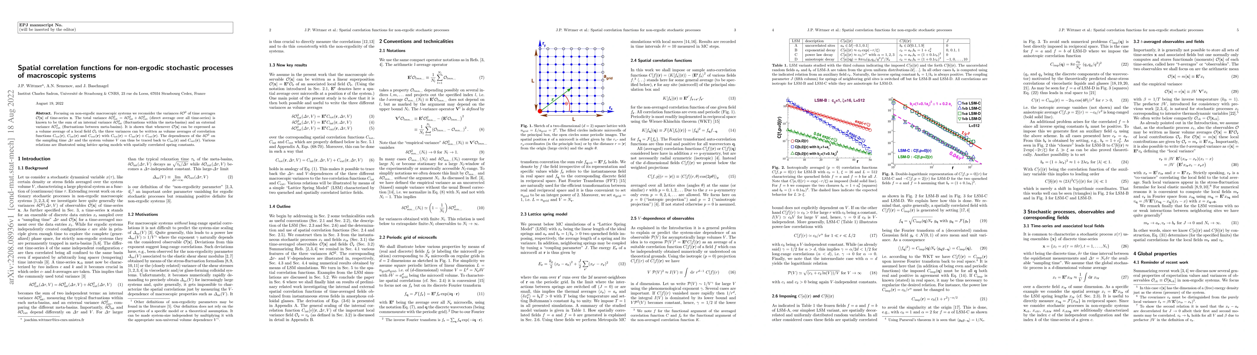 Thumbnail for Spatial correlation functions for non-ergodic stochastic processes of
  macroscopic system
