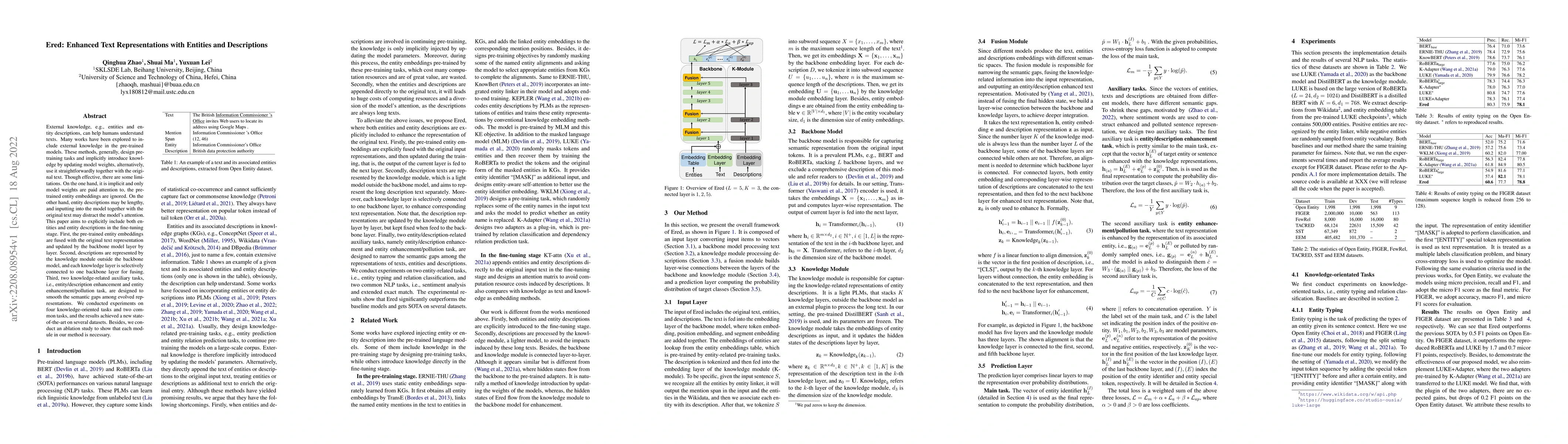 Thumbnail for Ered: Enhanced Text Representations with Entities and Descriptions