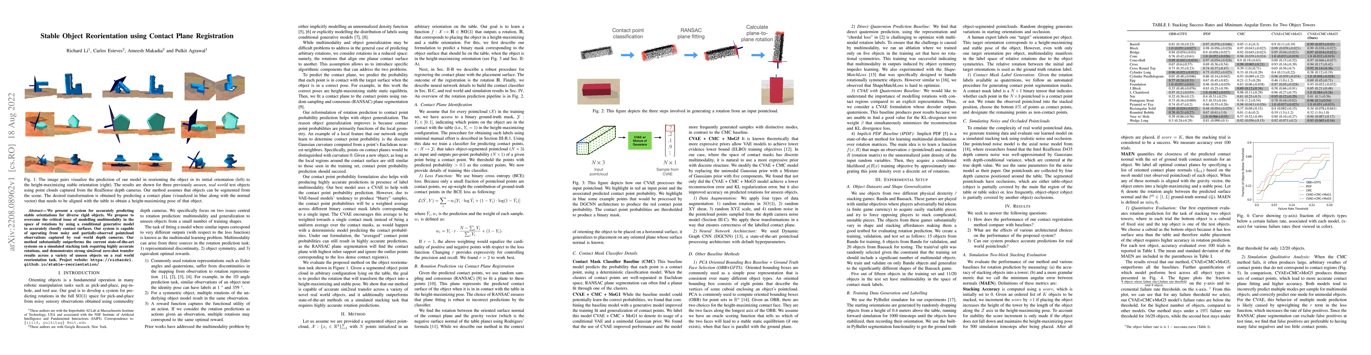 Thumbnail for Stable Object Reorientation using Contact Plane Registration