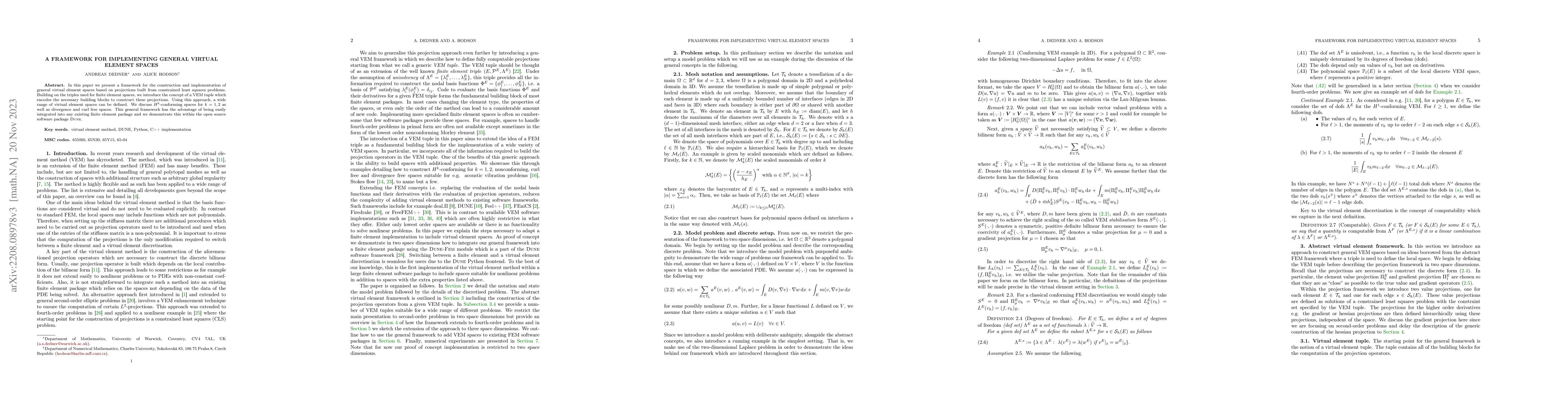 Thumbnail for A framework for implementing general virtual element spaces
