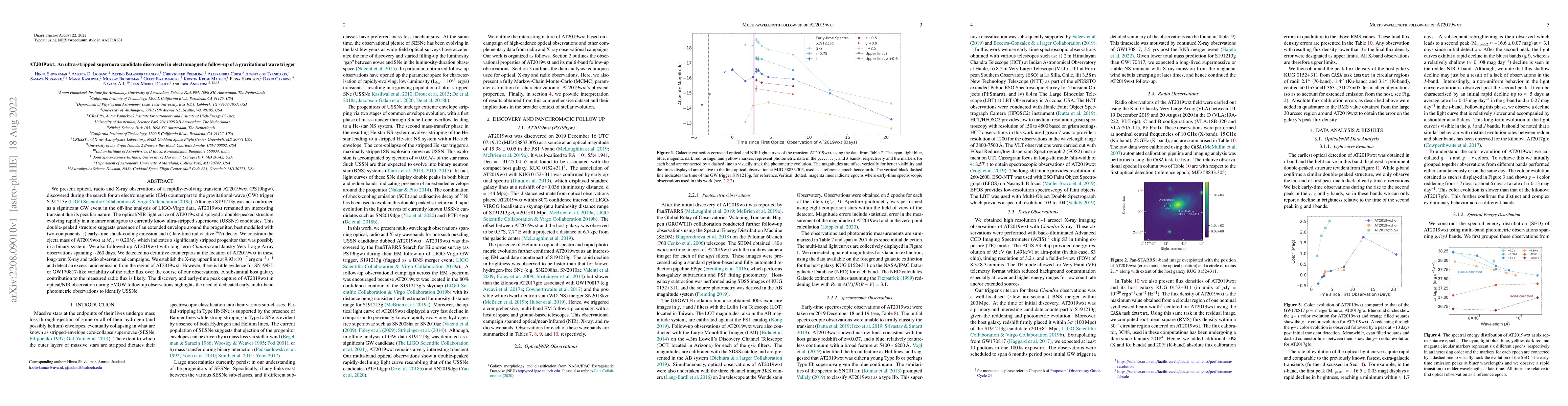 Thumbnail for AT2019wxt: An ultra-stripped supernova candidate discovered in
  electromagnetic follow-up of a gravitational wave trigger