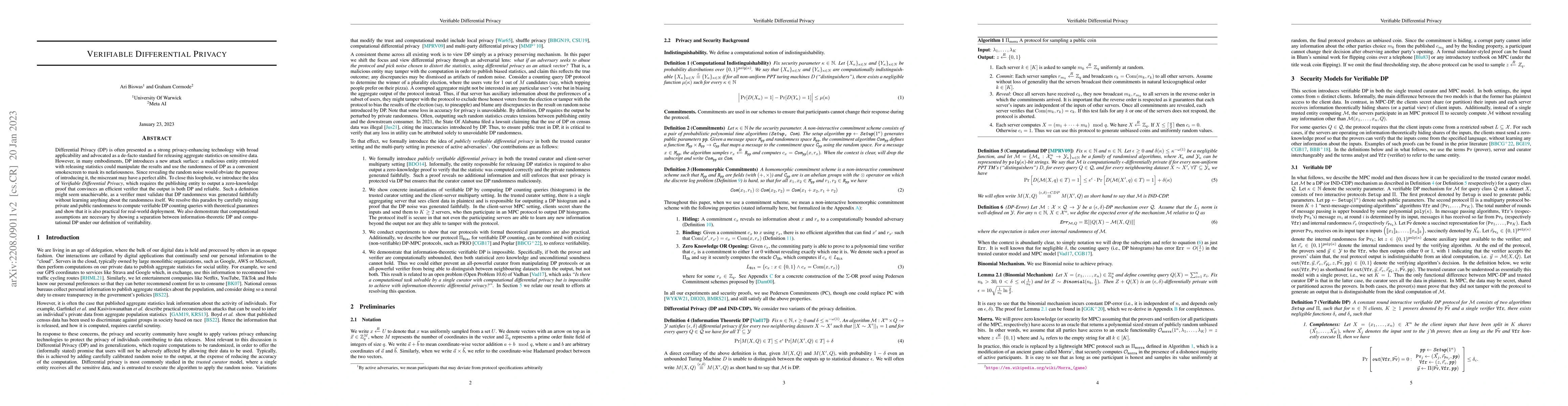 Thumbnail for Verifiable Differential Privacy