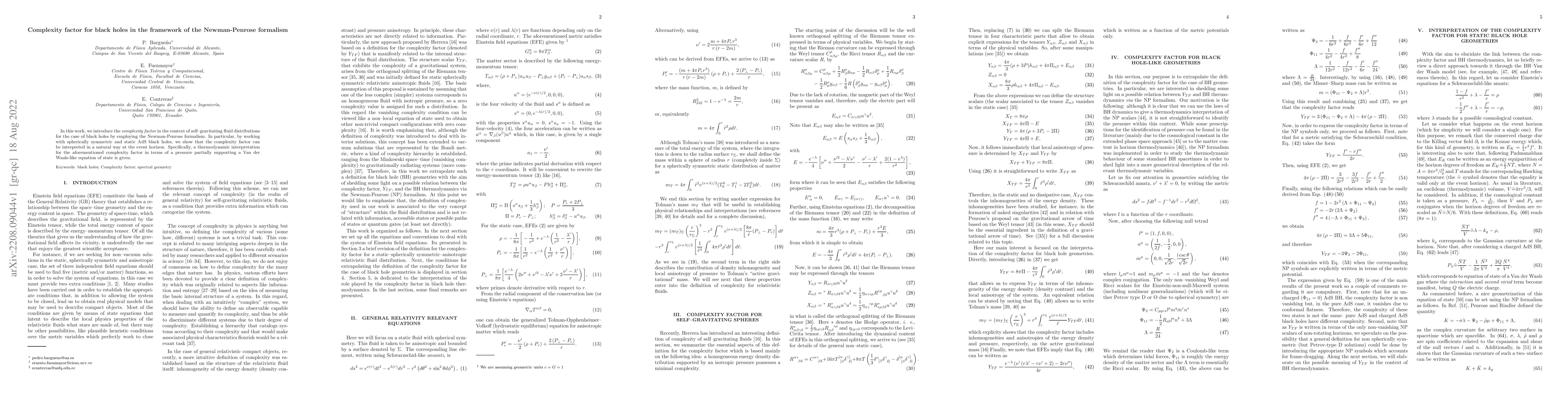 Thumbnail for Complexity factor for black holes in the framework of the Newman-Penrose
  formalism
